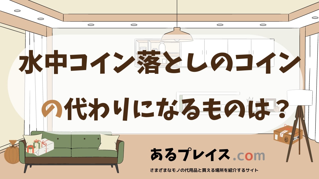 水中コイン落としのコインの代用品、代わりになるものおすすめまとめ！