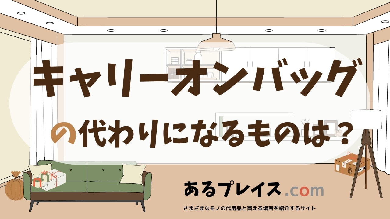 キャリーオンバッグの代用品、代わりになるものおすすめまとめ!