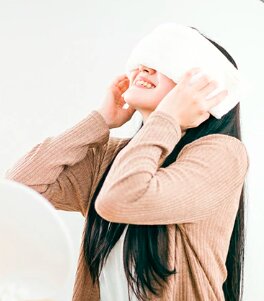 蒸しタオル